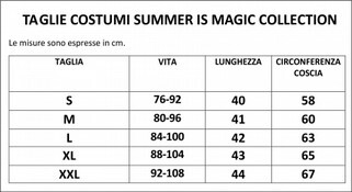 Taglie costumi